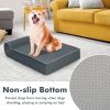 Orthopedic Dog Bed with Headrest and Removable Washable Cover, Large