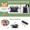 S/M 3-Door Dog Crate with Removable Pad and Metal Frame