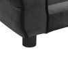 Dog Sofa Dark Gray 28.3"x17.7"x11.8" Plush