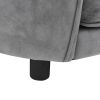 Dog Sofa Gray 27.2"x19.3"x15.7" Plush