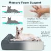 Orthopedic Dog Bed with Headrest and Removable Washable Cover, Large