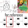 4 Pcs Dog Knitted Pet Socks, Snowman