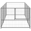 Dog Kennel Silver 32.3 ft Steel