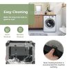 S/M 3-Door Dog Crate with Removable Pad and Metal Frame