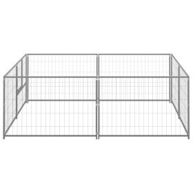 Dog Kennel Silver 43.1 ft Steel