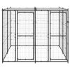 Outdoor Dog Kennel Steel with Roof 52.1 ft≤