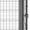 Outdoor Dog Kennel Steel with Roof 52.1 ft≤