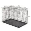 36" Pet Kennel Dog Folding Steel Crate Animal Playpen Wire Metal