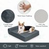 Orthopedic Dog Bed with Headrest and Removable Washable Cover, Large
