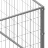 Dog Kennel Silver 43.1 ft Steel