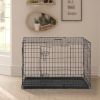 36" Pet Kennel Dog Folding Steel Crate Animal Playpen Wire Metal