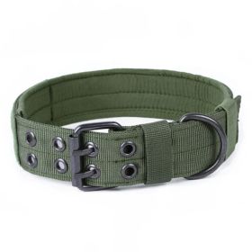 Nylon Anti-grind Dog Collar (Option: Green-L)