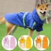 Pet Raincoat for Small to 5XL dog; PU waterproof outdoor reflective dog raincoat