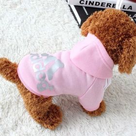 Two Legged Cotton Warm Dog Hoodie Small to 9XL (Color: Pink, size: 9XL)
