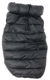 Pet Life 'Pursuit' Quilted Ultra-Plush Thermal Dog Jacket, XS - XL (Color: Black, size: medium)