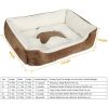 Pet Dog Bed Soft Warm Fleece Puppy Cat Bed Dog Cozy Nest Sofa Bed Cushion Mat XXL Size, Black
