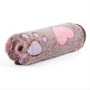 Soft Brown Heart Claw Print Pet Rug For Dog And Cat S 23in*16in M 30in*20in L 41in*30in