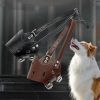 Dog Muzzle Leather, Comfort Secure Anti-Barking Muzzles For All Sizes of Dogs, Breathable And Adjustable, Allows Drinking And Panting