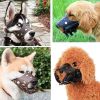 Dog Muzzle Leather, Comfort Secure Anti-Barking Muzzles For All Sizes of Dogs, Breathable And Adjustable, Allows Drinking And Panting