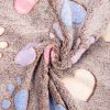 Soft Brown Heart Claw Print Pet Rug For Dog And Cat S 23in*16in M 30in*20in L 41in*30in