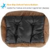 Pet Dog Bed Soft Warm Fleece Puppy Cat Bed Dog Cozy Nest Sofa Bed Cushion Mat XXL Size, Black