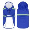 Raincoat cloak type, Small to 5XL, reflective strip hooded raincoat