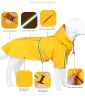 Raincoat cloak type, Small to 5XL, reflective strip hooded raincoat