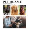Dog Muzzle Leather, Comfort Secure Anti-Barking Muzzles For All Sizes of Dogs, Breathable And Adjustable, Allows Drinking And Panting