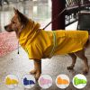 Raincoat cloak type, Small to 5XL, reflective strip hooded raincoat