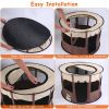 Foldable Playpen for Dog with Carry Bag Portable Travel Waterproof Indoor Outdoor Pet Cage Tent Detachable Upper Cover, Small, Medium Sizes