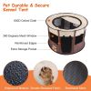 Foldable Playpen for Dog with Carry Bag Portable Travel Waterproof Indoor Outdoor Pet Cage Tent Detachable Upper Cover, Small, Medium Sizes