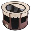 Foldable Playpen for Dog with Carry Bag Portable Travel Waterproof Indoor Outdoor Pet Cage Tent Detachable Upper Cover, Small, Medium Sizes