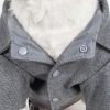 Military Static Rivited Fashion Collared Wool Pet Coat SX, S, M Sizes
