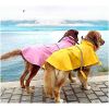 Dog Rain Poncho for XS to 3XL Dogs with Reflective Strip Hoodie; Rain Poncho Jacket for Dogs